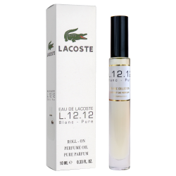 Парфум масляний чоловічий Lacoste Eau De L.12.12 Blanc-Pure 10 мл