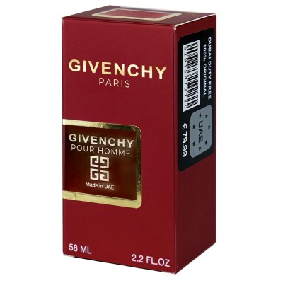 Givenchy Pour Homme Perfume Newly мужской 58 мл