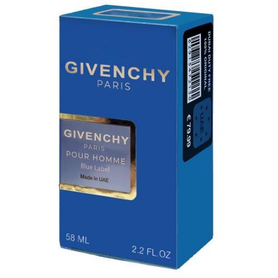  Givenchy Pour Homme Blue Label Perfume Newly мужской 58 мл