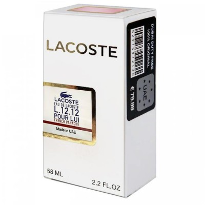  Lacoste Eau De Lacoste L.12.12 Pour Lui French Panache Perfume Newly чоловічий 58 мл
