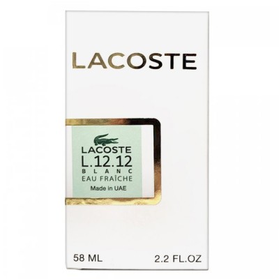  Lacoste L.12.12 Blanc Eau Fraiche Perfume Newly чоловічий 58 мл