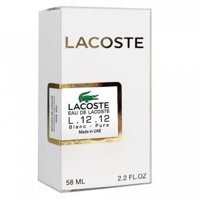  Lacoste Eau de L.12.12 Blanc-Pure Perfume Newly чоловічий 58 мл