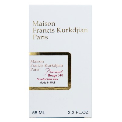  Maison Francis Kurkdjian Baccarat Rouge 540 Scented Hair Mist Perfume Newly унисекс 58 мл