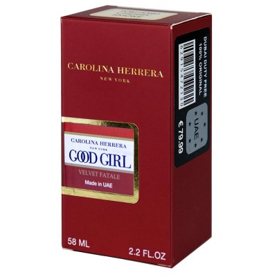  Carolina Herrera Good Girl Velvet Fatale Perfume Newly жіночий 58 мл