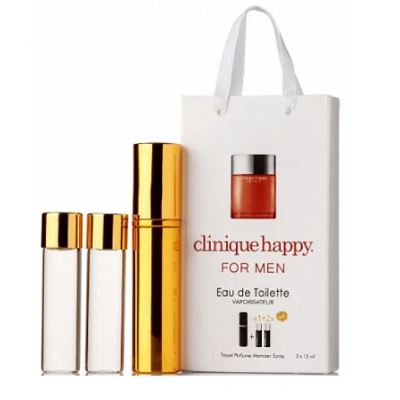 Парфум чоловічий Clinique Happy for Men з феромонами 3х15 мл