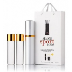 Парфум чоловічий Giorgio Armani Armani Sport Code з феромонами 3х15 мл