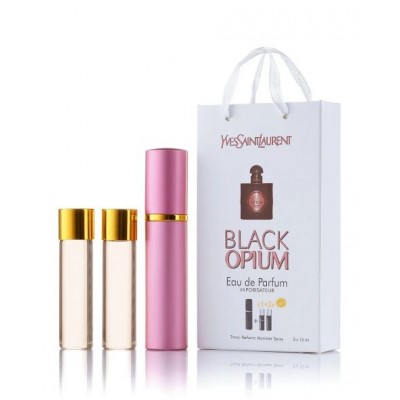 Парфум жіночий Yves Saint Laurent Black Opium з феромонами 3х15 мл
