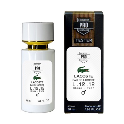 Lacoste Eau De L.12.12 Blanc-Pure ТЕСТЕР PRO чоловічий 58 мл