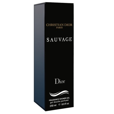 Парфумований гель для душу Dior Sauvage Exclusive EURO 250 мл